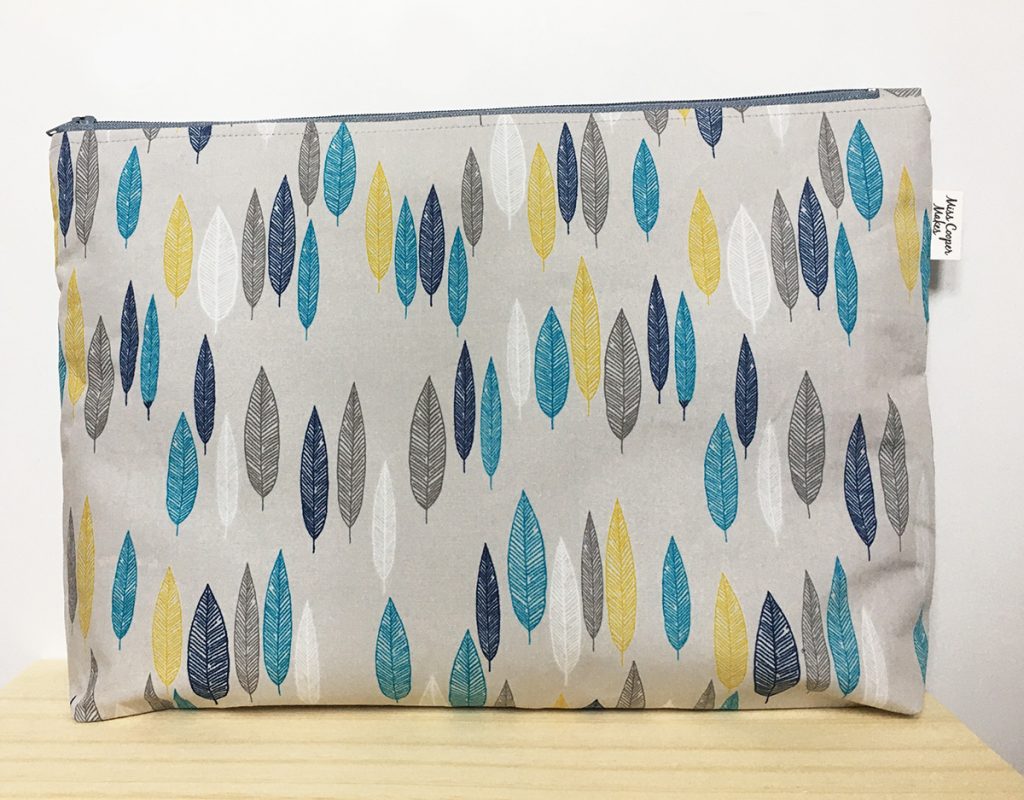 Jumbo Pencil Case – Grey Forest – Miss Cooper Makes